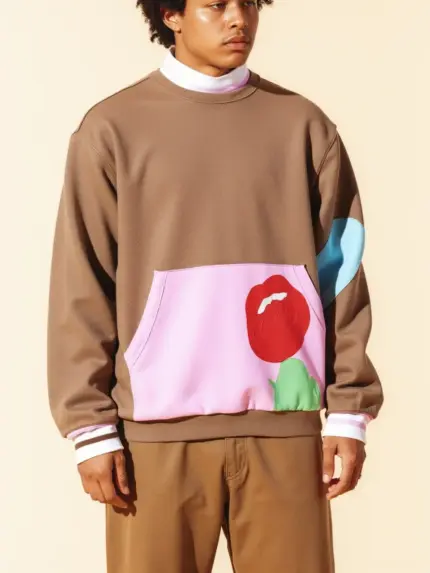 Sudadera Rose Pocket Brown